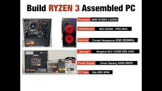 Assemble Gaming PC : Ryzen 3 Vega Graphics Step by Step