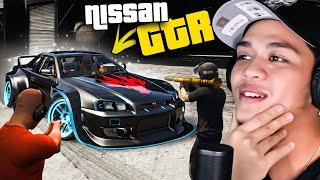 Unang MAGNAKAW ng NISSAN GTR sa GTA 5 - WINS