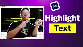 How to Create Vox Highlighter Effect super easy in After Effects 2022