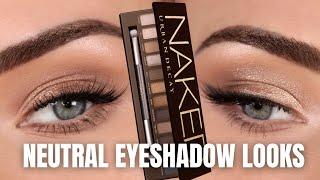 2 Neutral Everyday Eyeshadow Looks | Urban Decay Naked Palette Tutorial