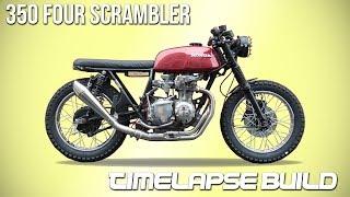 Cafe Racer Timelapse Build - Honda CB 350 Four Scrambler