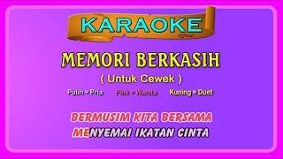 MEMORI BERKASIH (buat CEWEK) ~ karaoke _ tanpa vokal cewek