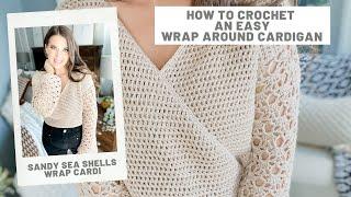 Easy Crossover Wrap Cardigan Crochet Pattern