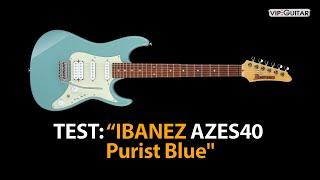 Gitarre Test: IBANEZ AZES40 Purist Blue