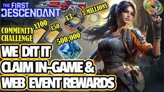 [FIRST DESCENDANT] We DID IT!! Let's Claim Our FREE Rewards For New IN-GAME Event & The WEB Event