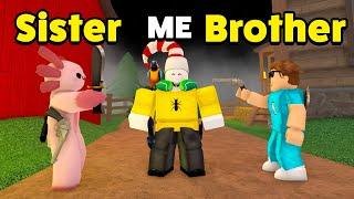 I Played MM2 with My BROTHER and SISTER!