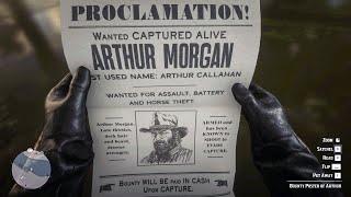 Arthur finds his bounty poster on a dead bounty hunter | RDR2