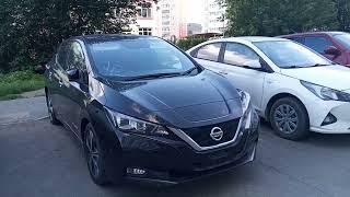 забираем Nissan leaf ze1 у перевозчика