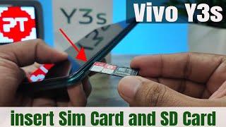 How to insert Sim Card and SD Card in Vivo Y3s