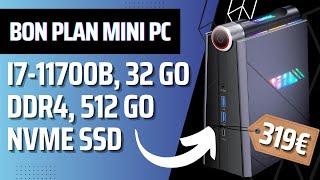 Bon plan Mini PC AceMagic AD08 avec CPU I7 11700B, 32Go DDR4, 512Go SSD, Wifi 6, connexion 3 écrans