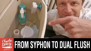 How to Replace Toilet Ball Valve & Syphon with DUAL FLUSH & FILL VALVE