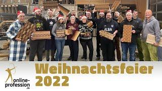 X Mas 2022 in der Schreinerei: Online-Profession Team-Event