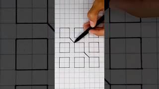 how to draw 3d drawing for beginners / easy 3d drawing step by step / #shorts #art #trending #viral