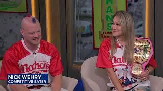 Hot dog! Love at first bite for Nathan's competitive-eating couple