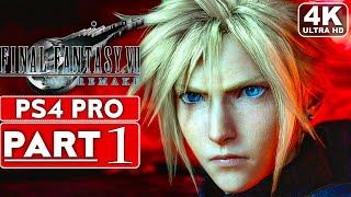 FINAL FANTASY 7 REMAKE Gameplay Walkthrough Part 1 FULL GAME [4K PS4 PRO] - No Commentary