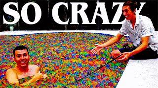 Pool full of Orbeez Experiments!