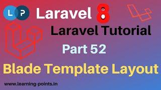 Laravel Blade Template Layout | How to implement menu in Laravel | Laravel 8 | Learning Points