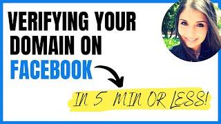 HOW TO VERIFY YOUR DOMAIN WITH FACEBOOK | STEP BY STEP GUIDE