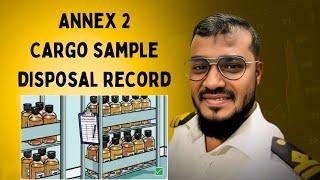 How to keep the Sample disposal record in Cargo Record Book