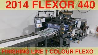 2014 FLEXOR 440 FINISHING LINE 1 COLOUR FLEXO 2 die cutters - sheeting station