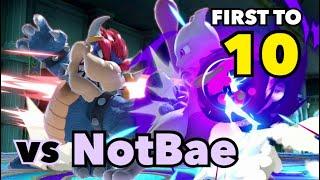 FIRST TO 10 vs NotBae! Bowser vs Mewtwo
