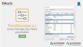 ParaManager 1.1 | Free Revit Add-in to manage your Revit parameters