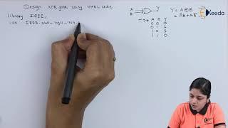 VHDL Code to Implement  XOR Gate | VHDL | Digital Electronics in EXTC Engineering