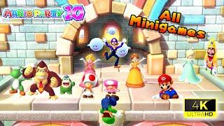 Mario Party 10 | All Minigames [Crispy 4K] - (Master Difficulty)