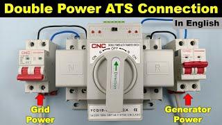Double Power Auto Change Over Switch Proper Connection | English Video | @TheElectricalGuy​
