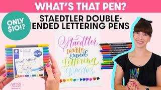 Honest Review of the Staedtler Double-Ended Lettering Pens (What's That Pen?)