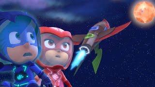 PJ Masks en Español  Doble Episodio: La Carrera A La Luna +  Dibujos Animados