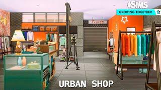 San Sequoia  Urban Shop Clothes , Bar & Bubble Tea || NoCC  | The Sims 4 | Stop Motion