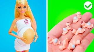 Pregnant Squid Game Doll Vs Barbie || Funny Pregnancy Situations