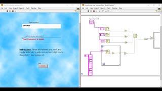 LabVIEW : Password Security Level Check Program Exercise