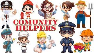 COMUNITY HELPERS FOR KIDS | PRESCHOOL LEARNING | JOBS & OCCUPATIONS | VOCABULARY | FOR KIDS | FUN |