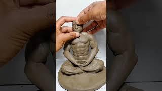 Hanuman ji murti making with clay ll Hanuman ji ki murti kaise banate hain#shorts#viral#rtistboy