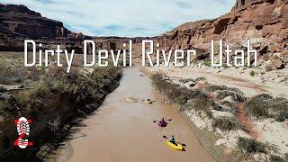 Packrafting the Dirty Devil River @ ~100 cfs April 2023
