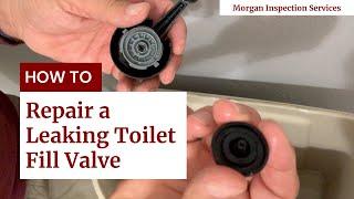 How to Fix a Leaking Toilet Fill Valve - FAST AND EASY!