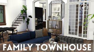 RICH FAMILY TOWNHOUSE || Sims 4 || CC SPEED BUILD + CC List