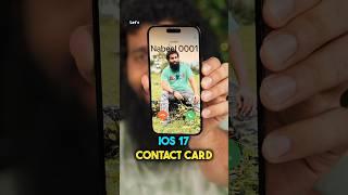 iOS 17 New Contact card feature #ios17