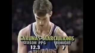 Sarunas Marciulionis 27 points + Buzzer Beater Vs. Chicago Bulls 1990