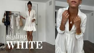 new and simple ideas to style white outfits for summer