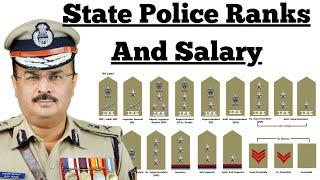 State Police Rank And Salary। How To Recognize The Ranks And Badges Of Indian Police।राज्य पुलिस..