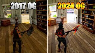 OG Fortnite Graphics VS Now (2017 vs 2024)