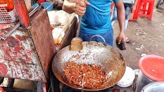 Indian Fastest Man Making Schezwan Manchurian Rice | Bombay Chinese Food | Indian Street Food