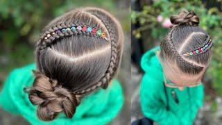 BRAID with beads beautiful hairstyle for girls