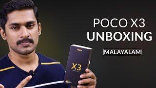 POCO X3 Unboxing and initial impressions Malayalam /Poco X3 Unboxing