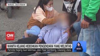 Wanita Kejang Hebohkan Pengendara yang Melintas