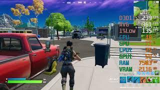 GeForce GTX 1650 SUPER -- Intel Core i5-12400F -- Fortnite Battle Royale FPS Test i5-12400