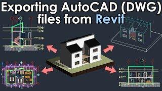 Exporting AutoCAD (DWG) Files from Revit Tutorial